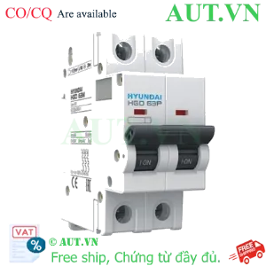 Ảnh của MCB Hyundai HGD63P 2P 25A 10kA