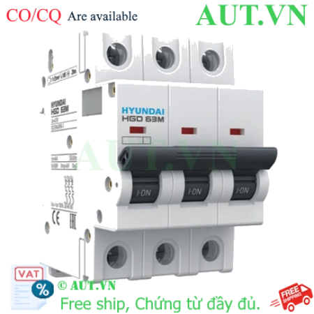 Ảnh của MCB Hyundai HGD63M 3P 25A 6kA