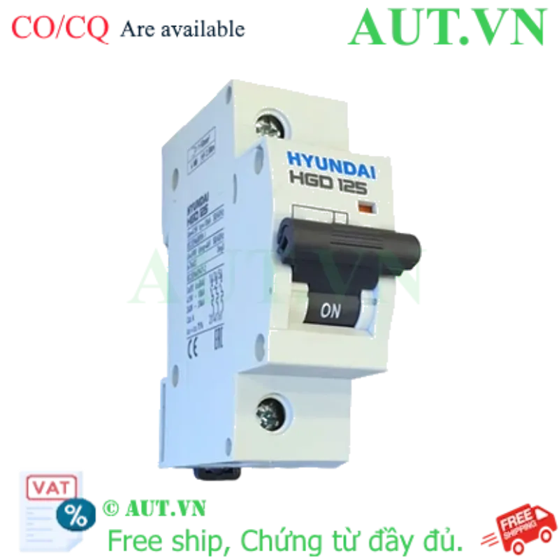 Ảnh của MCB Hyundai HGD125 1P 125A 10kA