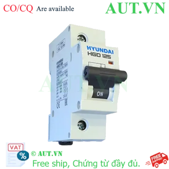 Ảnh của MCB Hyundai HGD125 1P 80A 10kA