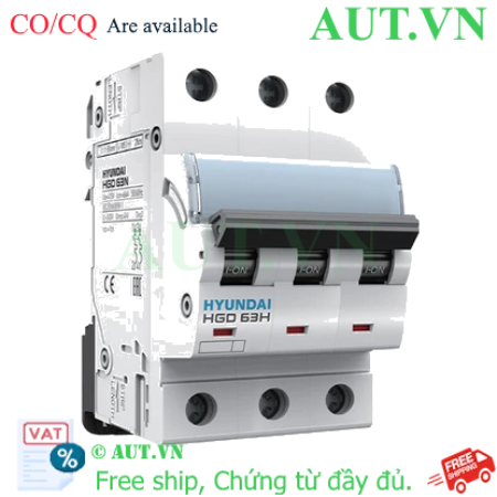 Ảnh của MCB Hyundai HGD63H 3P 10A 10kA