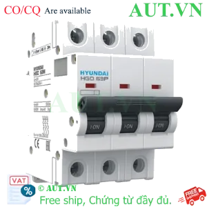 Ảnh của MCB Hyundai HGD63P 3P 6A 10kA