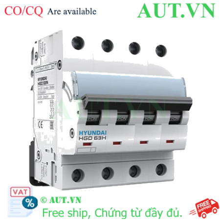 Ảnh của MCB Hyundai HGD63H 4P 16A 10kA