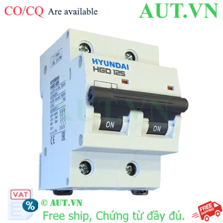 Ảnh của MCB Hyundai HGD125 2P 80A 10kA