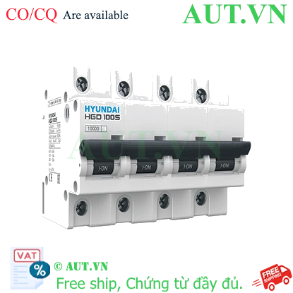 Ảnh của MCB Hyundai HGD100S 4P 80A 10kA