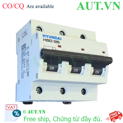 Ảnh của MCB Hyundai HGD125 3P 100A 10kA
