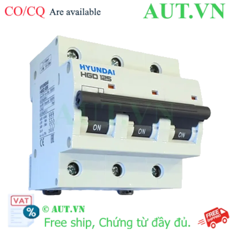 Ảnh của MCB Hyundai HGD125 3P 125A 10kA