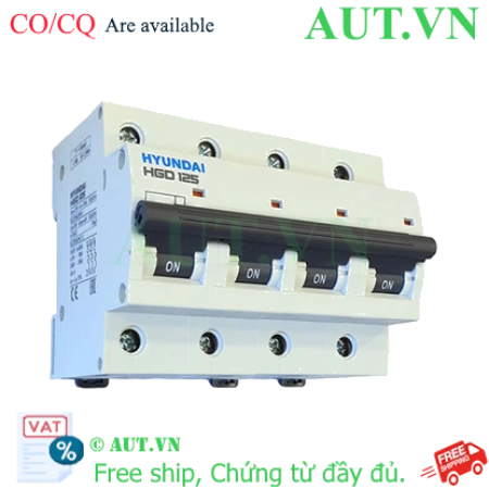 Ảnh của MCB Hyundai HGD125 4P 125A 10kA