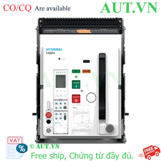 Ảnh của Máy Cắt Không Khí Hyundai HGN12A4HM0C0S051K | 4P - 1250A - 85kA | Lắp Cố Định Chính Hãng