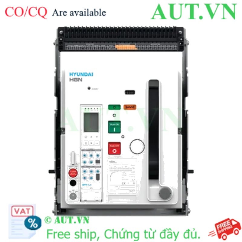 Ảnh của Máy Cắt Không Khí ACB Hyundai HGN16A4HM0C0S051L | 1600A, 4P, 85kA - Lắp Cố Định
