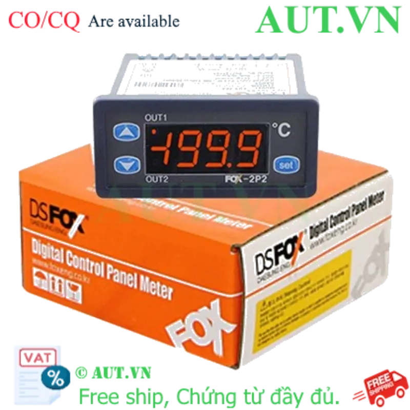 Ảnh của Bộ điều khiển nhiệt độ Conotec FOX-2P2 71x29mm