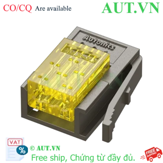 Ảnh của Khớp nối nhanh Autonics CNE-P03-YW 3 chân - Mạ vàng, Chống cháy, Chính hãng