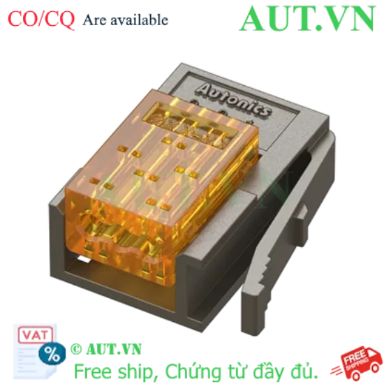Ảnh của Khớp Nối Nhanh Autonics CNE-P03-OG 3 Chân | Màu Cam, Terminal Mạ Vàng, Chống Cháy