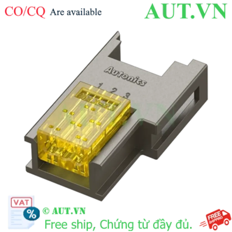 Ảnh của Khớp Nối Nhanh Autonics CNE-S03-YW 3 Chân - Mạ Vàng, Chống Cháy UL94V-0