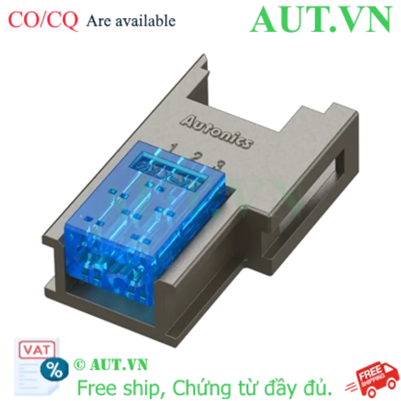 Ảnh của Khớp Nối Nhanh Autonics CNE-S03-BL 3 Chân (Blue) - Mạ Vàng, Chống Cháy UL94V-0