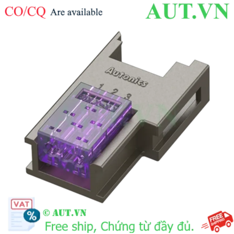 Ảnh của Khớp Nối Nhanh Autonics CNE-S03-YW 3 Chân | Công Nghệ e-CON Không Tuốt Dây | Màu Vàng