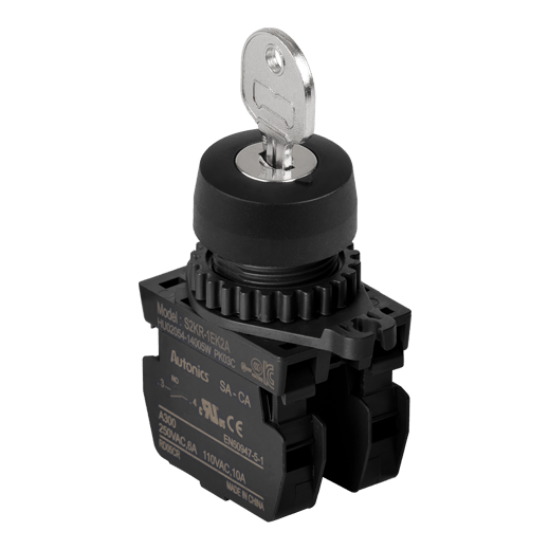 Ảnh của aut.vn Công tắc nút nhấn Autonics S2KR-2DK2AM
