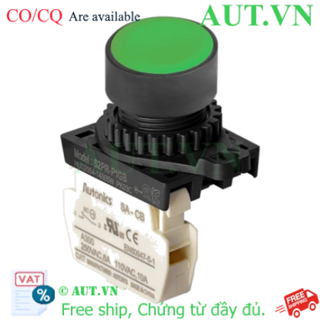 Ảnh của Công Tắc Nút Nhấn Autonics S2PR-P1GB (Nhấn Nhả, 1NC, Xanh Lá, Ø22) - AUT VN