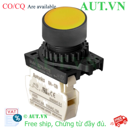 Ảnh của Nút Nhấn Nhả Vàng Lồi AUT VN S2PR-P1YB - Độ Bền Cao, Chuẩn IP52