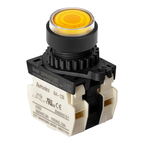 Ảnh của aut.vn Công tắc nút nhấn Autonics S2PR-E3Y2BL