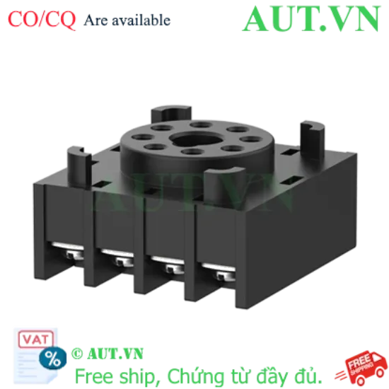 Ảnh của Đế Cắm Relay Autonics PG-08 Chính Hãng - 8 Chân Tròn, Lắp DIN Rail, Chịu Nhiệt Cao