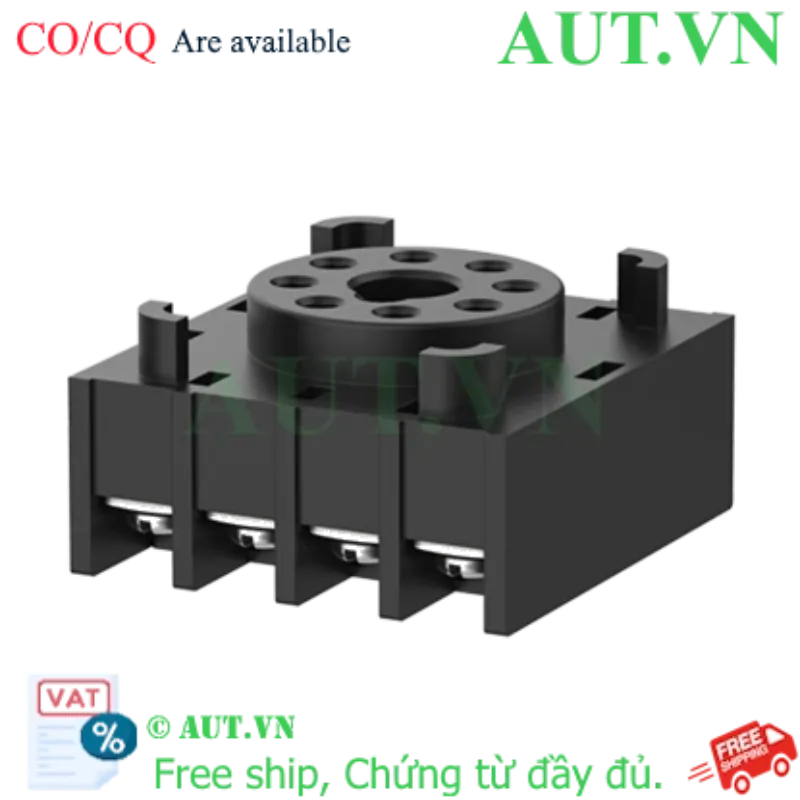 Ảnh của Đế Cắm Relay Autonics PG-08 - Socket 8 Chân Tròn, Lắp DIN Rail, Chịu Nhiệt Cao