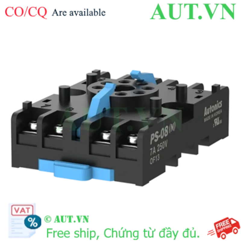Ảnh của Đế Cắm 8 Chân Autonics PS-08(N) | Gắn Ray DIN, Chịu Nhiệt Cao | AUT VN
