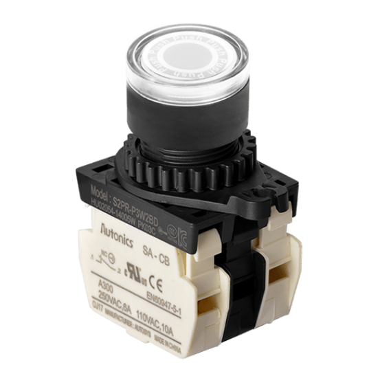 Ảnh của aut.vn Công tắc nút nhấn Autonics S2PR-P3W2BLM