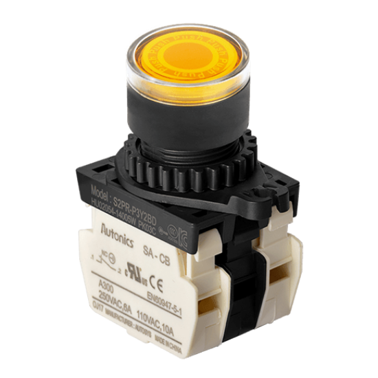 Ảnh của aut.vn Công tắc nút nhấn Autonics S2PR-P3Y2BLM