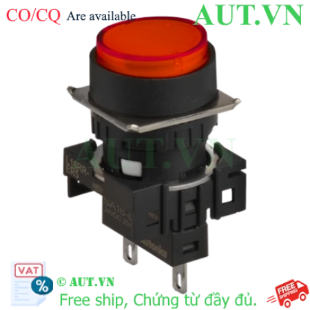 Ảnh của Công tắc nút nhấn Autonics L16RR-ER24, Đầu tròn, Màu đỏ, 24VDC