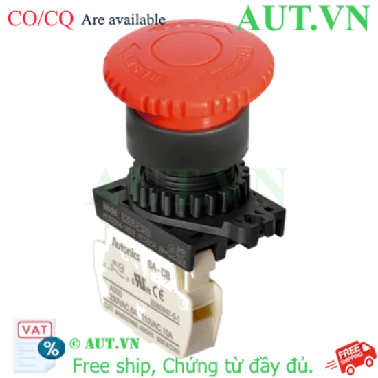 Ảnh của Nút Nhấn Khẩn Cấp Autonics S2ER-E3RB | Đầu Nấm D40mm | Tiếp Điểm 1NC | Xoay Reset