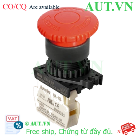 Ảnh của Nút Nhấn Dừng Khẩn Cấp Autonics S2ER-E3RBM - Đầu Nấm Ø40mm, Tiếp Điểm 1NC, Lắp Ø22/25mm | AUT VN