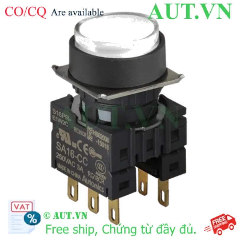 Ảnh của Công tắc nút nhấn Autonics S16PR-E1W2C