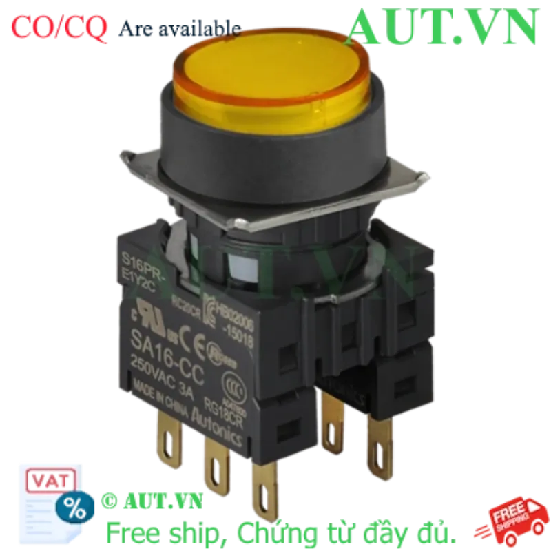 Ảnh của Công tắc nút nhấn Autonics S16PR-E1Y2C