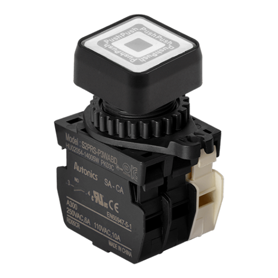 Ảnh của aut.vn Công tắc nút nhấn Autonics S2PRS-P3WABD