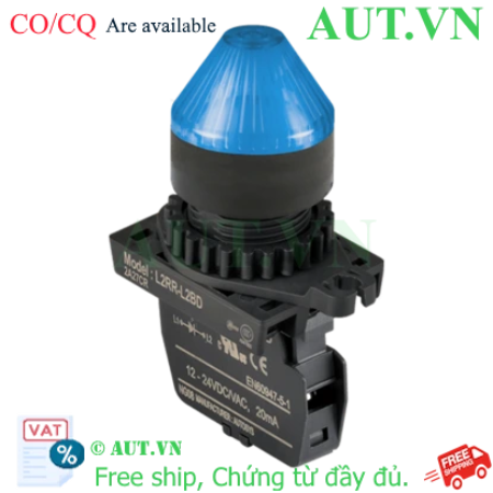 Ảnh của Công tắc nút nhấn Autonics L2RR-L2BLM - Đèn LED Xanh, 110-220VAC, Chống Bụi IP52
