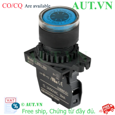 Ảnh của Công tắc nút nhấn Autonics L2RR-L3BD - LED Xanh, Phi 22, 12-24V AC/DC | Chính hãng, Bền bỉ, Giá tốt