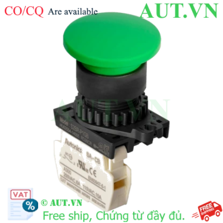 Ảnh của Công tắc nút nhấn Autonics S2BR-P1GB - Màu Xanh Lá, Phi 22/25mm