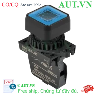 Ảnh của Nút Nhấn Autonics L2RR-L4BDM - LED Xanh Dương, Đầu Vuông Chìm, 12-24V AC/DC