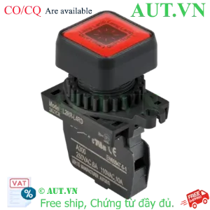 Ảnh của Công tắc nút nhấn Autonics L2RR-L4RDM | LED Đỏ, Đầu Vuông Dẹt, 12-24V AC/DC