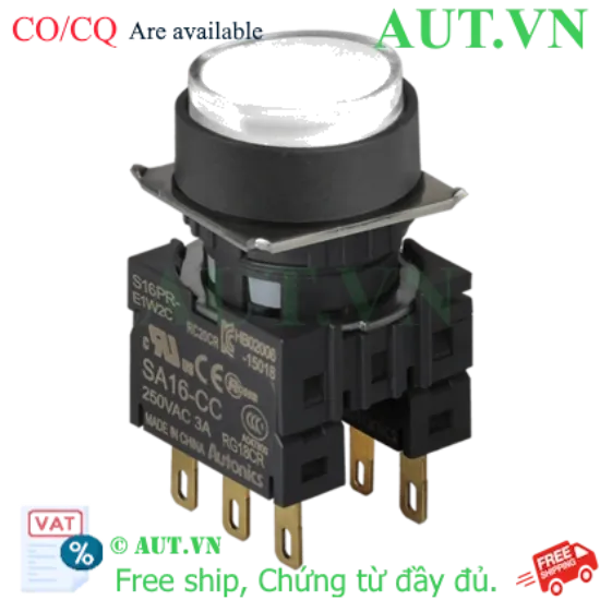 Ảnh của Công tắc nút nhấn Autonics S16PR-E2W2C