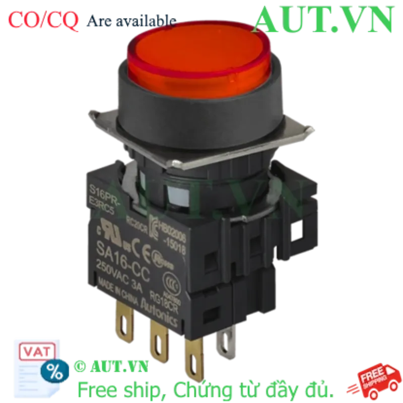 Ảnh của Công tắc nút nhấn Autonics S16PR-E3RC12