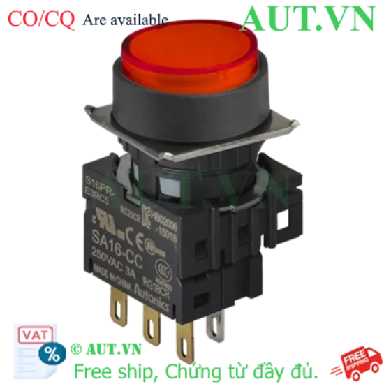 Ảnh của Công tắc nút nhấn Autonics S16PR-E3RC5