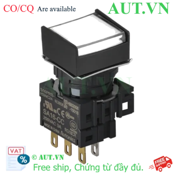 Ảnh của Công tắc nút nhấn Autonics S16PRS-H3WC12