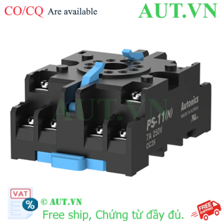 Ảnh của Đế Rơ Le Autonics PS-11(N) 11 Chân Tròn – Bền Bỉ, Tiếp Điểm Ổn Định, Lắp Đặt Linh Hoạt | AUT VN