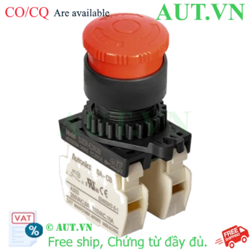 Ảnh của Nút Nhấn Dừng Khẩn Cấp Autonics S2ER-E2R2B | 2NC, Xoay Reset, Phi 22mm