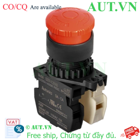 Ảnh của Công tắc nút nhấn Autonics S2ER-E2RAB Đỏ - Nhấn giữ Xoay Reset, 1NO+1NC | AUT VN