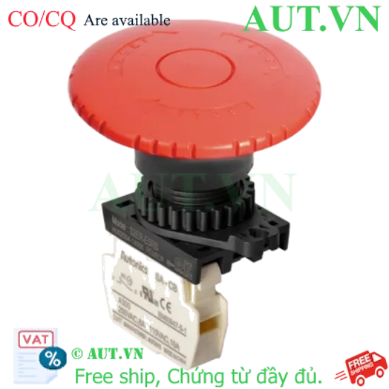 Ảnh của Nút Dừng Khẩn Cấp Autonics S2ER-E5RB | Đầu Nấm D60mm, 1NC, Xoay Nhả - AUT VN