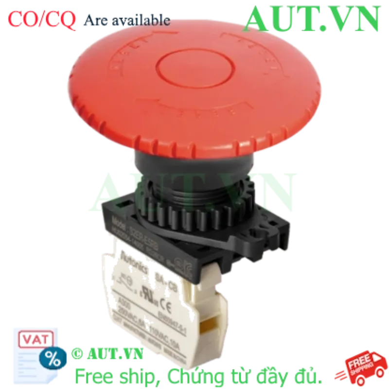 Ảnh của Nút Dừng Khẩn Cấp Autonics S2ER-E5RB | Đầu Nấm D60mm, 1NC, Xoay Nhả - AUT VN