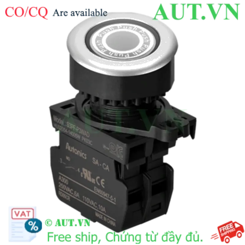 Ảnh của Công tắc nút nhấn Autonics S3PF-P3WADM